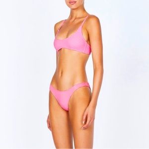 SOLD triangl pink bikini